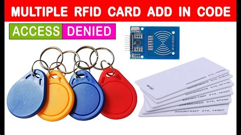 multiple rfid card numbers